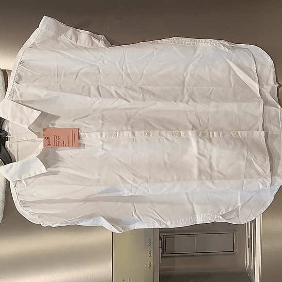 Quince Vintage Wash Button Up Camp Shirt in White - Picture 2 of 8